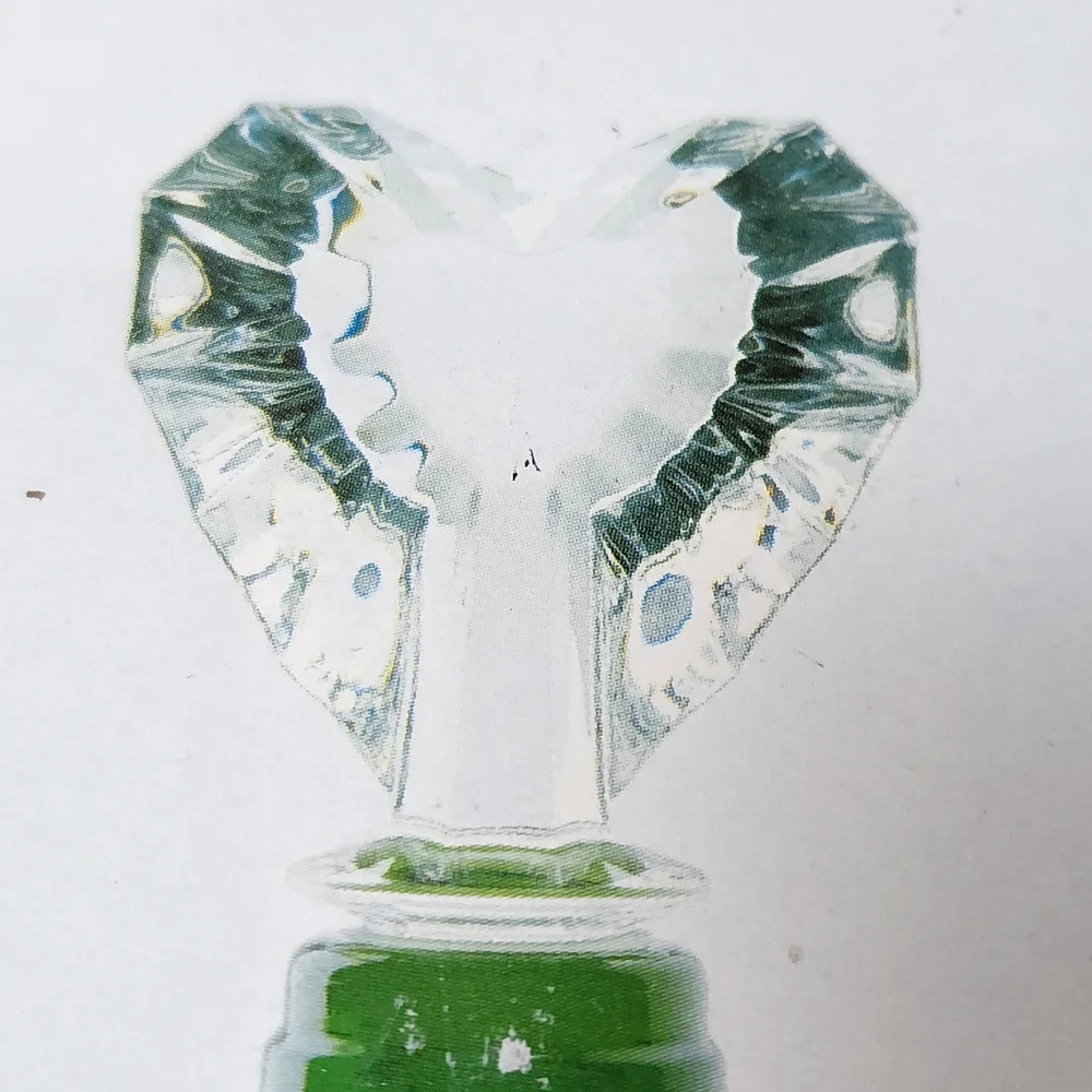 Vintage 1990s New Venus Heart Shaped Mikasa Lead Austrian Crystal Bottle Stopper - Picture 6 of 6